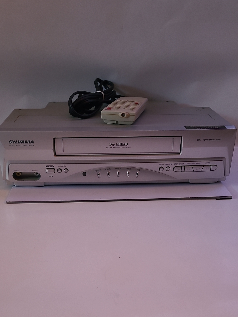 Sylvania Silver VCR/DVD Player Combo with Remote